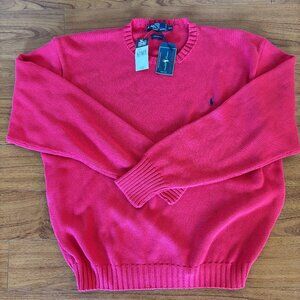 Red Polo Ralph Lauren Men's Sweater XXL 100% Cotton NWT